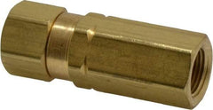 Specialty Mfr - 3/8" Brass Check Valve - Inline, FNPT x FNPT, 3,000 WOG - Americas Industrial Supply