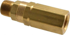 Specialty Mfr - 3/8" Brass Check Valve - Inline, FNPT x MNPT, 3,000 WOG - Americas Industrial Supply