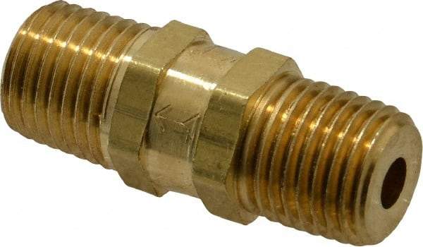 Specialty Mfr - 1/4" Brass Check Valve - Inline, MNPT x MNPT, 2,500 WOG - Americas Industrial Supply