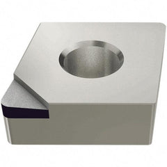 Iscar - DCMT3-0 Grade ID5 Polycrystalline Diamond (PCD) Turning Insert - Uncoated, 55° Diamond, 3/8" Inscr Circle, 5/32" Thick, 0.0079" Corner Radius - Americas Industrial Supply