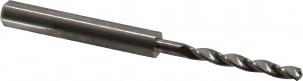 M.A. Ford - 3.2mm 150° Solid Carbide Jobber Drill - Bright Finish, Right Hand Cut, Parabolic Flute, Straight Shank, 66mm OAL, Standard Point - Americas Industrial Supply
