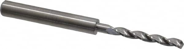 M.A. Ford - 3.4mm 150° Solid Carbide Jobber Drill - Bright Finish, Right Hand Cut, Parabolic Flute, Straight Shank, 66mm OAL, Standard Point - Americas Industrial Supply