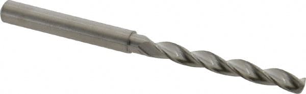 M.A. Ford - 4.9mm 150° Solid Carbide Jobber Drill - Bright Finish, Right Hand Cut, Parabolic Flute, Straight Shank, 82mm OAL, Standard Point - Americas Industrial Supply