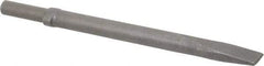 Ingersoll-Rand - 1" Head Width, 12" OAL, Flat Chisel - Round Drive, Round Shank, Steel - Americas Industrial Supply