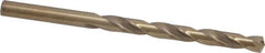 Hertel - Letter E (1/4) 135° Cobalt Jobber Drill - Oxide/Gold Finish, Right Hand Cut, Spiral Flute, Straight Shank, 4" OAL, Split Point - Americas Industrial Supply