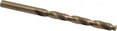 Hertel - 17/64" 135° Cobalt Jobber Drill - Oxide/Gold Finish, Right Hand Cut, Spiral Flute, Straight Shank, 4-1/8" OAL, Split Point - Americas Industrial Supply