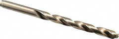 Hertel - 9/32" 135° Cobalt Jobber Drill - Oxide/Gold Finish, Right Hand Cut, Spiral Flute, Straight Shank, 4-1/4" OAL, Split Point - Americas Industrial Supply