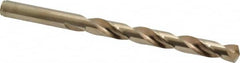 Hertel - 11/32" 135° Cobalt Jobber Drill - Oxide/Gold Finish, Right Hand Cut, Spiral Flute, Straight Shank, 4-3/4" OAL, Split Point - Americas Industrial Supply
