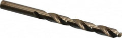 Hertel - 25/64" 135° Cobalt Jobber Drill - Oxide/Gold Finish, Right Hand Cut, Spiral Flute, Straight Shank, 5-1/8" OAL, Split Point - Americas Industrial Supply
