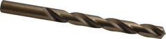 Hertel - 29/64" 135° Cobalt Jobber Drill - Oxide/Gold Finish, Right Hand Cut, Spiral Flute, Straight Shank, 5-5/8" OAL, Split Point - Americas Industrial Supply