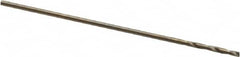 Hertel - #76 135° Cobalt Jobber Drill - Oxide/Gold Finish, Right Hand Cut, Spiral Flute, Straight Shank, 7/8" OAL, Split Point - Americas Industrial Supply
