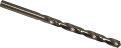 Hertel - Letter C 135° Cobalt Jobber Drill - Oxide/Gold Finish, Right Hand Cut, Spiral Flute, Straight Shank, 4" OAL, Split Point - Americas Industrial Supply