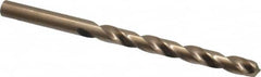 Hertel - Letter J 135° Cobalt Jobber Drill - Oxide/Gold Finish, Right Hand Cut, Spiral Flute, Straight Shank, 4-1/8" OAL, Split Point - Americas Industrial Supply