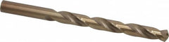 Hertel - Letter W 135° Cobalt Jobber Drill - Oxide/Gold Finish, Right Hand Cut, Spiral Flute, Straight Shank, 5-1/8" OAL, Split Point - Americas Industrial Supply