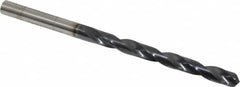 Hertel - 7/32" 135° Cobalt Jobber Drill - TiAlN Finish, Right Hand Cut, Spiral Flute, Straight Shank, 3-3/4" OAL, Split Point - Americas Industrial Supply