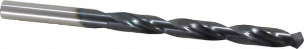 Hertel - 17/64" 135° Cobalt Jobber Drill - TiAlN Finish, Right Hand Cut, Spiral Flute, Straight Shank, 4-1/8" OAL, Split Point - Americas Industrial Supply