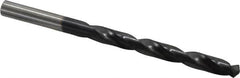 Hertel - 19/64" 135° Cobalt Jobber Drill - TiAlN Finish, Right Hand Cut, Spiral Flute, Straight Shank, 4-3/8" OAL, Split Point - Americas Industrial Supply