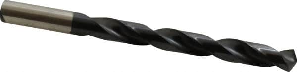 Hertel - 13/32" 135° Cobalt Jobber Drill - TiAlN Finish, Right Hand Cut, Spiral Flute, Straight Shank, 5-1/4" OAL, Split Point - Americas Industrial Supply