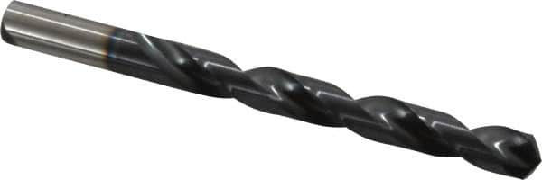 Hertel - 29/64" 135° Cobalt Jobber Drill - TiAlN Finish, Right Hand Cut, Spiral Flute, Straight Shank, 5-5/8" OAL, Split Point - Americas Industrial Supply