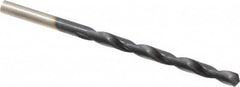 Hertel - #5 135° Cobalt Jobber Drill - TiAlN Finish, Right Hand Cut, Spiral Flute, Straight Shank, 3-3/4" OAL, Split Point - Americas Industrial Supply