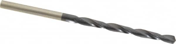 Hertel - #30 135° Cobalt Jobber Drill - TiAlN Finish, Right Hand Cut, Spiral Flute, Straight Shank, 2-3/4" OAL, Split Point - Americas Industrial Supply