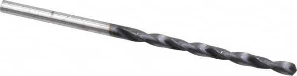 Hertel - #31 135° Cobalt Jobber Drill - TiAlN Finish, Right Hand Cut, Spiral Flute, Straight Shank, 2-3/4" OAL, Split Point - Americas Industrial Supply