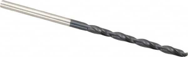 Hertel - #37 135° Cobalt Jobber Drill - TiAlN Finish, Right Hand Cut, Spiral Flute, Straight Shank, 2-1/2" OAL, Split Point - Americas Industrial Supply