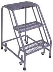 Cotterman - 40" 4 Step Ladder - 350 Lb Capacity, 40" Platform Height, 20" Base Width x 31" Depth, Grip Strut - Americas Industrial Supply