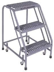 Cotterman - 40" 4 Step Ladder - 350 Lb Capacity, 40" Platform Height, 30" Base Width x 31" Depth, Grip Strut - Americas Industrial Supply