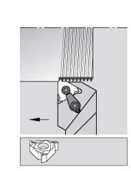 Kennametal - External Thread, Right Hand Cut, 3/4" Shank Width x 3/4" Shank Height Indexable Threading Toolholder - 5" OAL, LT 16ER Insert Compatibility, LSS Toolholder, Series LT Threading - Americas Industrial Supply