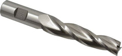 Made in USA - 1.5° Taper Angle per Side, 5/8" Small End Diam, 3-1/4" LOC, High Speed Steel 3 Flute Tapered Square End Mill - 5-1/2" OAL, 3/4" Shank Diam, Spiral Flute - Americas Industrial Supply
