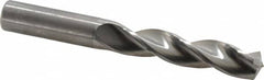 Kennametal - 5/8" 130° Solid Carbide Jobber Drill - Bright Finish, Right Hand Cut, Spiral Flute, Straight Shank, 5.24" OAL, Standard Point - Americas Industrial Supply