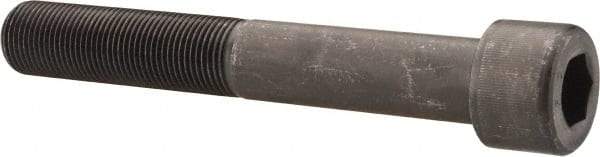 Value Collection - 1-12 UNF Hex Socket Drive, Socket Cap Screw - Alloy Steel, Black Oxide Finish, Partially Threaded, 7" Length Under Head - Americas Industrial Supply