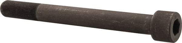 Value Collection - 1-1/4 - 12 UNF Hex Socket Drive, Socket Cap Screw - Alloy Steel, Black Oxide Finish, Partially Threaded, 12" Length Under Head - Americas Industrial Supply