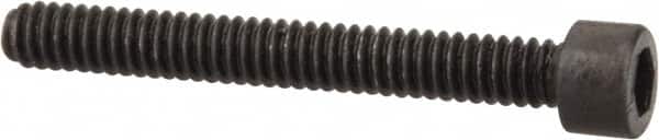 Value Collection - #1-64 UNC Hex Socket Drive, Socket Cap Screw - Alloy Steel, Black Oxide Finish, Fully Threaded, 5/8" Length Under Head - Americas Industrial Supply