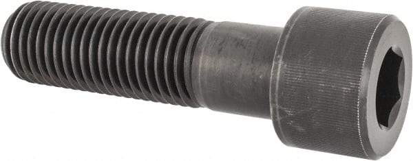 Value Collection - 1-3/8 - 6 UNC Hex Socket Drive, Socket Cap Screw - Alloy Steel, Black Oxide Finish, Partially Threaded, 5" Length Under Head - Americas Industrial Supply