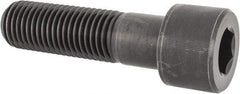 Value Collection - 1-3/8 - 6 UNC Hex Socket Drive, Socket Cap Screw - Alloy Steel, Black Oxide Finish, Partially Threaded, 5" Length Under Head - Americas Industrial Supply