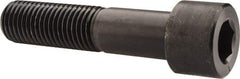 Value Collection - 1-3/8 - 6 UNC Hex Socket Drive, Socket Cap Screw - Alloy Steel, Black Oxide Finish, Partially Threaded, 6" Length Under Head - Americas Industrial Supply