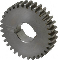 Browning - 16 Pitch, 2-1/16" Pitch Diam, 2.18" OD, 33 Tooth Change Gear - 1/2" Face Width, 3/4" Bore Diam, 14.5° Pressure Angle, Steel - Americas Industrial Supply