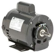 US Motors - 3/4, 1/4 hp, ODP Enclosure, No Thermal Protection, 1725, 1140 RPM, 115 Volt, 60 Hz, Single Phase Capacitor Start-Cap Run Motor - Size 56 Frame, Cradle/Stud Mount, 2 Speed, Ball Bearings, 8.9/6.1 Full Load Amps, B Class Insulation, Reversible - Americas Industrial Supply