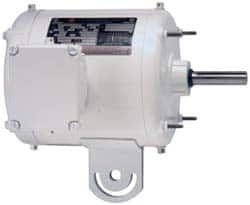 US Motors - 1/2 hp, TEAO Enclosure, Auto Thermal Protection, 1,700 RPM, 115/230 Volt, 60 Hz, Single Phase Permanent Split Capacitor (PSC) Motor - Size 56YZ Frame, Yoke Mount, 1 Speed, Ball Bearings, 5.6/2.8 Full Load Amps, F Class Insulation, Reversible - Americas Industrial Supply