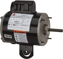 US Motors - 1/4 hp, TEAO Enclosure, Auto Thermal Protection, 1,075 RPM, 115 Volt, 60 Hz, Single Phase Permanent Split Capacitor (PSC) Motor - Size 48YZ Frame, Yoke Mount, 2 Speed, Ball Bearings, 4.2 Full Load Amps, B Class Insulation, Reversible - Americas Industrial Supply
