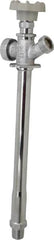 B&K Mueller - 1/2" Pipe, 10" Long Shank, Chrome Plated Brass Antisiphon Frostfree Sillcock - Handwheel Handle, Male & Solder End Connections, 125 psi WOG Rating - Americas Industrial Supply