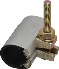 B&K Mueller - 1" Pipe Single Bolt 3" Repair Clamp - For Providing Strong Positive Seal In Repairing Leaking Pipes - Americas Industrial Supply