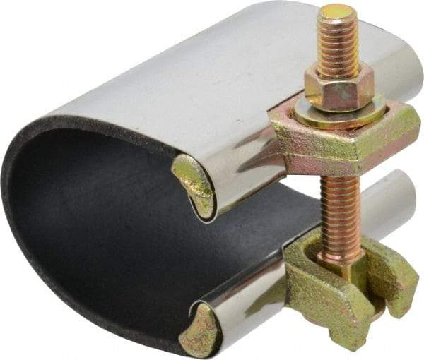 B&K Mueller - 2" Pipe Single Bolt 3" Repair Clamp - For Providing Strong Positive Seal In Repairing Leaking Pipes - Americas Industrial Supply