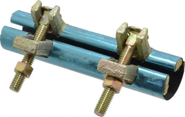 B&K Mueller - 1/2" Pipe Two Bolt 6" Repair Clamp - For Providing Strong Positive Seal In Repairing Leaking Pipes - Americas Industrial Supply