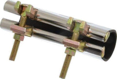 B&K Mueller - 1-1/2" Pipe Two Bolt 6" Repair Clamp - For Providing Strong Positive Seal In Repairing Leaking Pipes - Americas Industrial Supply