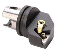 Kennametal - Left Hand Cut, Size KM32, TN.. Insert Compatiblity, Internal Modular Turning & Profiling Cutting Unit Head - 22mm Ctr to Cutting Edge, 35mm Head Length, Through Coolant, Series Kenloc - Americas Industrial Supply