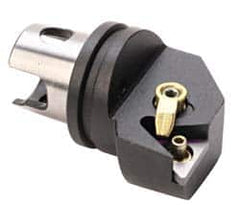 Kennametal - Left Hand Cut, Size KM32, TN.. Insert Compatiblity, Internal Modular Turning & Profiling Cutting Unit Head - 22mm Ctr to Cutting Edge, 35mm Head Length, Through Coolant, Series Kenloc - Americas Industrial Supply