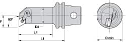 Kennametal - Right Hand Cut, 32mm Min Bore Diam, Size KM32 Steel Modular Boring Cutting Unit Head - 2.9528" Max Bore Depth, Through Coolant, Compatible with DN.. - Americas Industrial Supply